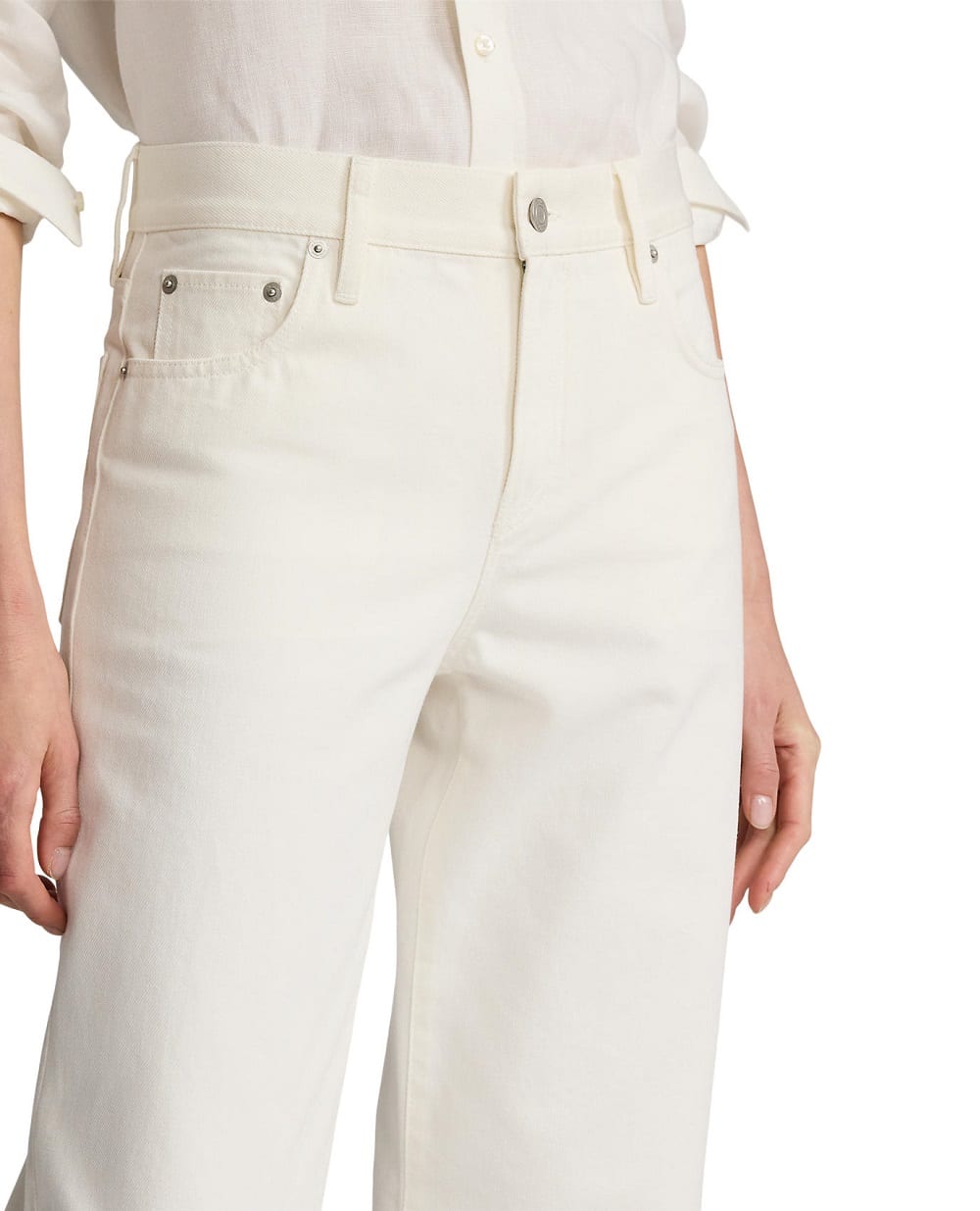Джинси Ralph Lauren Collection 290963100001, білий колір • Купити в інтернет-магазині Kameron