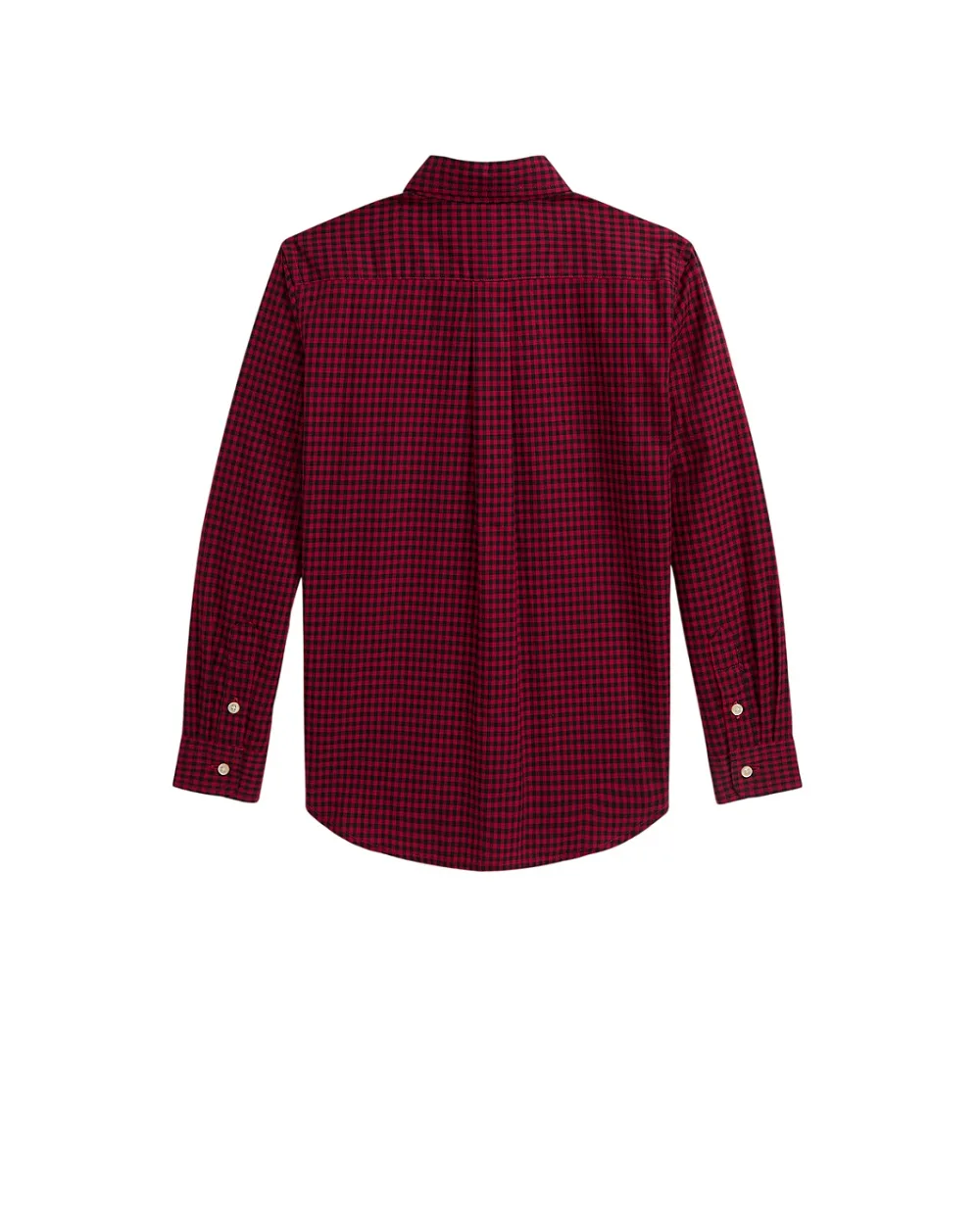 Дитяча сорочка з бавовняної саржі в клітку Polo Ralph Lauren Kids 322980977001, бордовий колір • Купити в інтернет-магазині Kameron