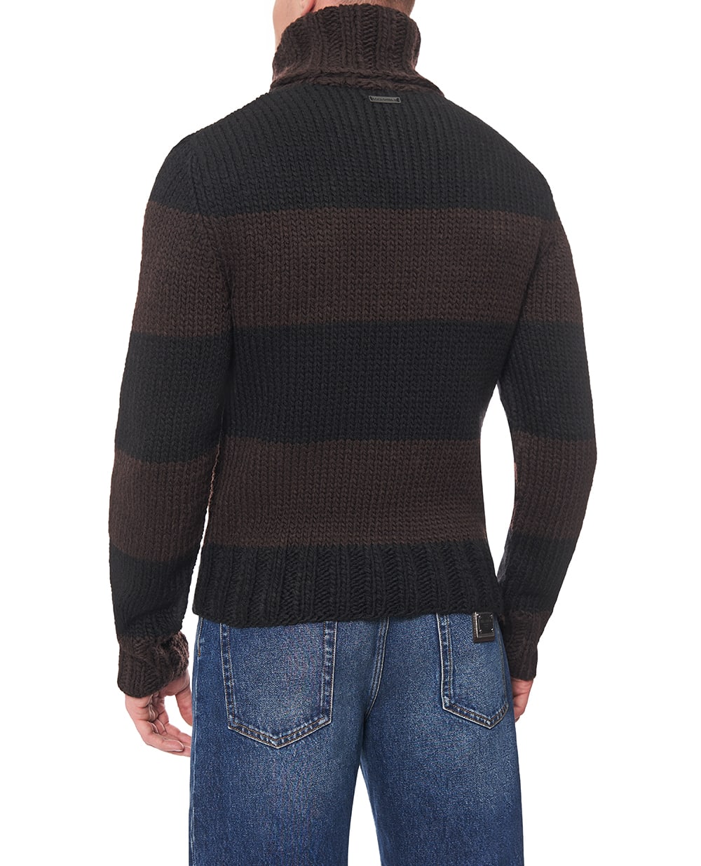 Свитер из шерсти Dolce&Gabbana GXW68T-JGMBP, черный цвет • Купить в интернет-магазине Kameron