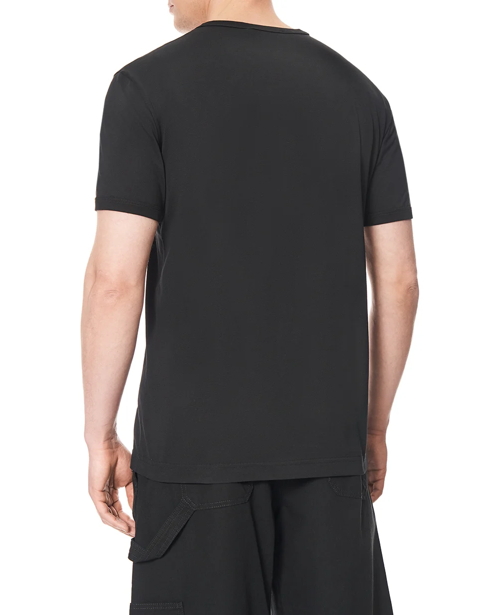 Футболка из хлопка с нашивкой Dolce&Gabbana G8PV1Z-G7P3N, черный цвет • Купить в интернет-магазине Kameron