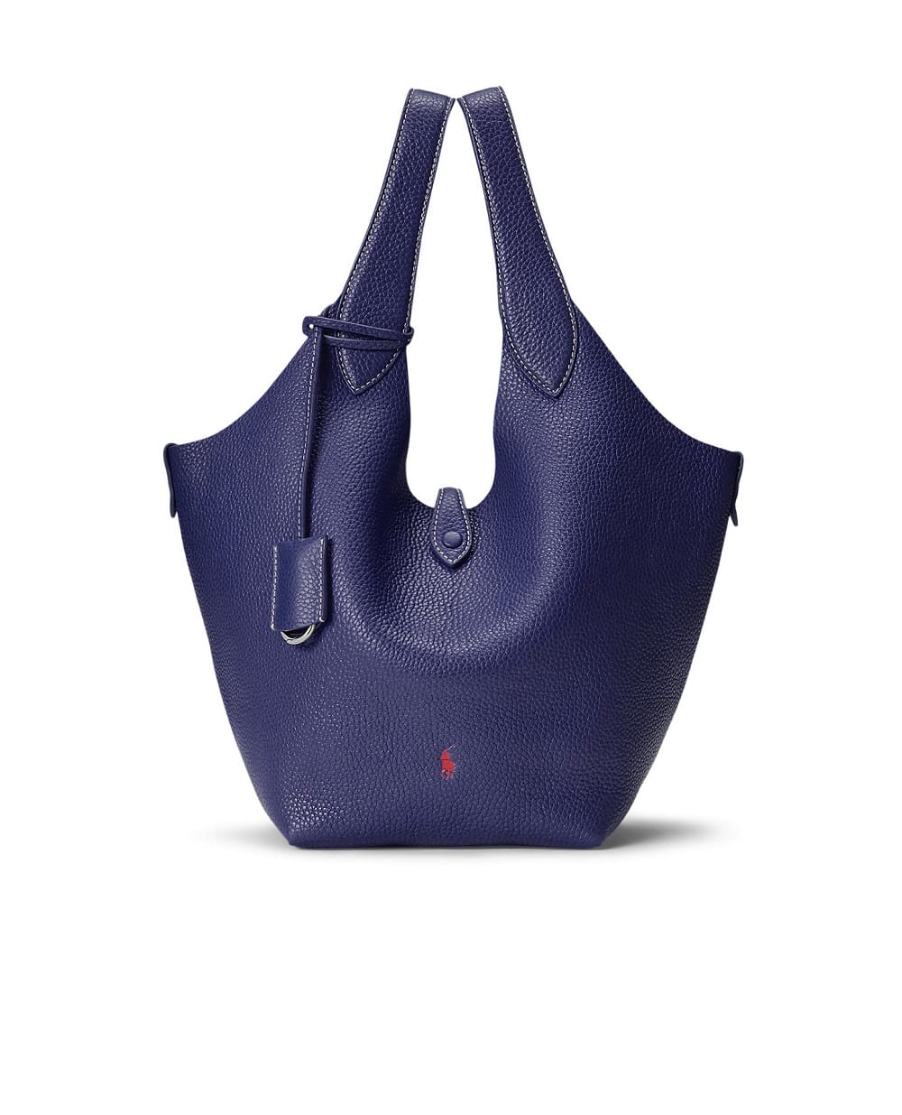 Сумка-тоут Polo Play из телячьей кожи Polo Ralph Lauren 428938031011, синий цвет • Купить в интернет-магазине Kameron