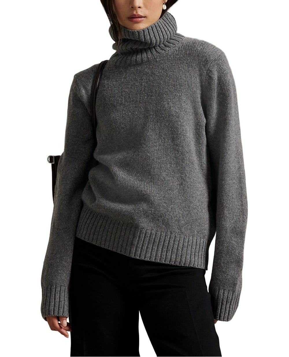 Свитер из шерсти Polo Ralph Lauren 211891667500, серый цвет • Купить в интернет-магазине Kameron