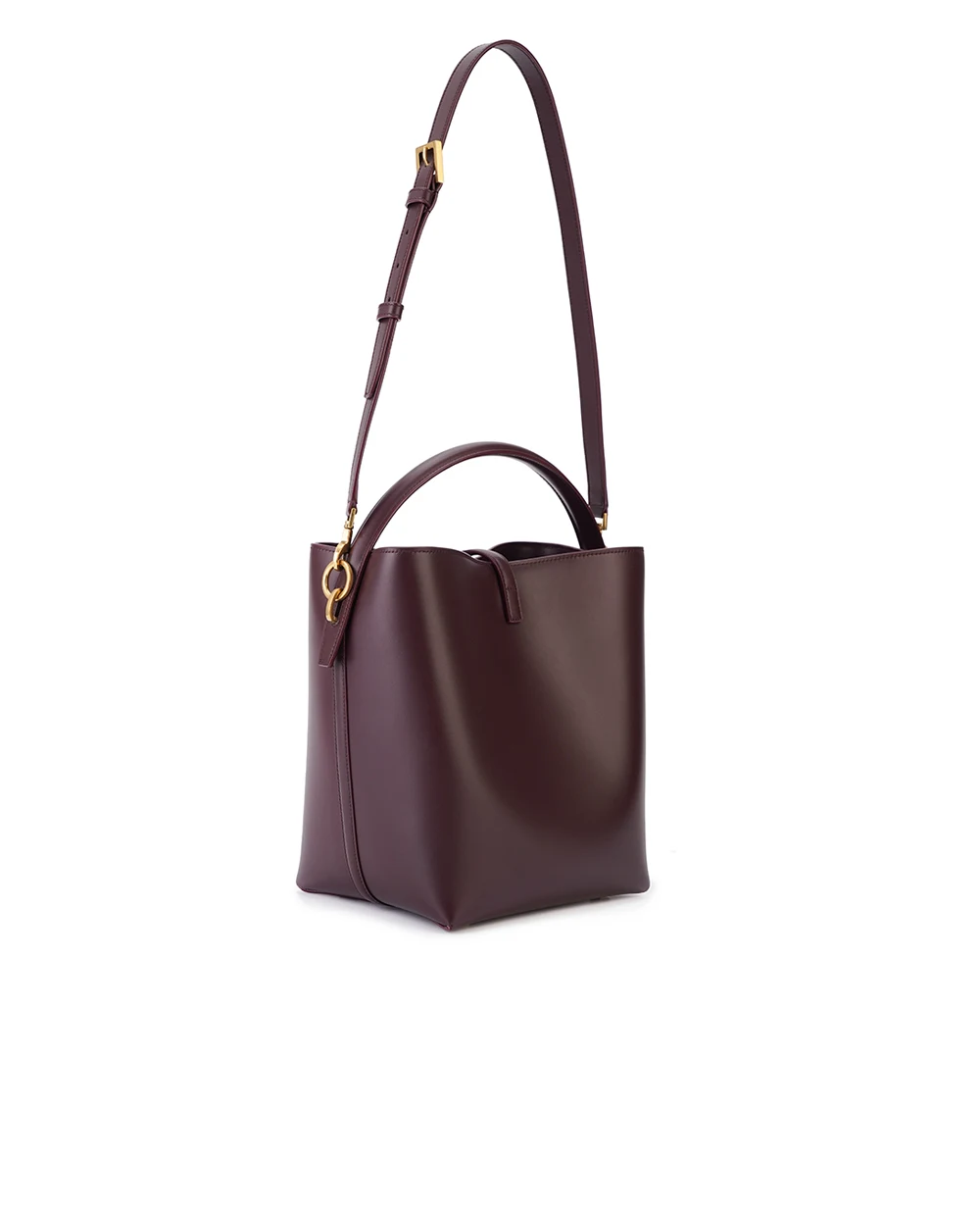 Шкіряна сумка Le 37 Saint Laurent 742828-2R20W, бордовий колір • Купити в інтернет-магазині Kameron