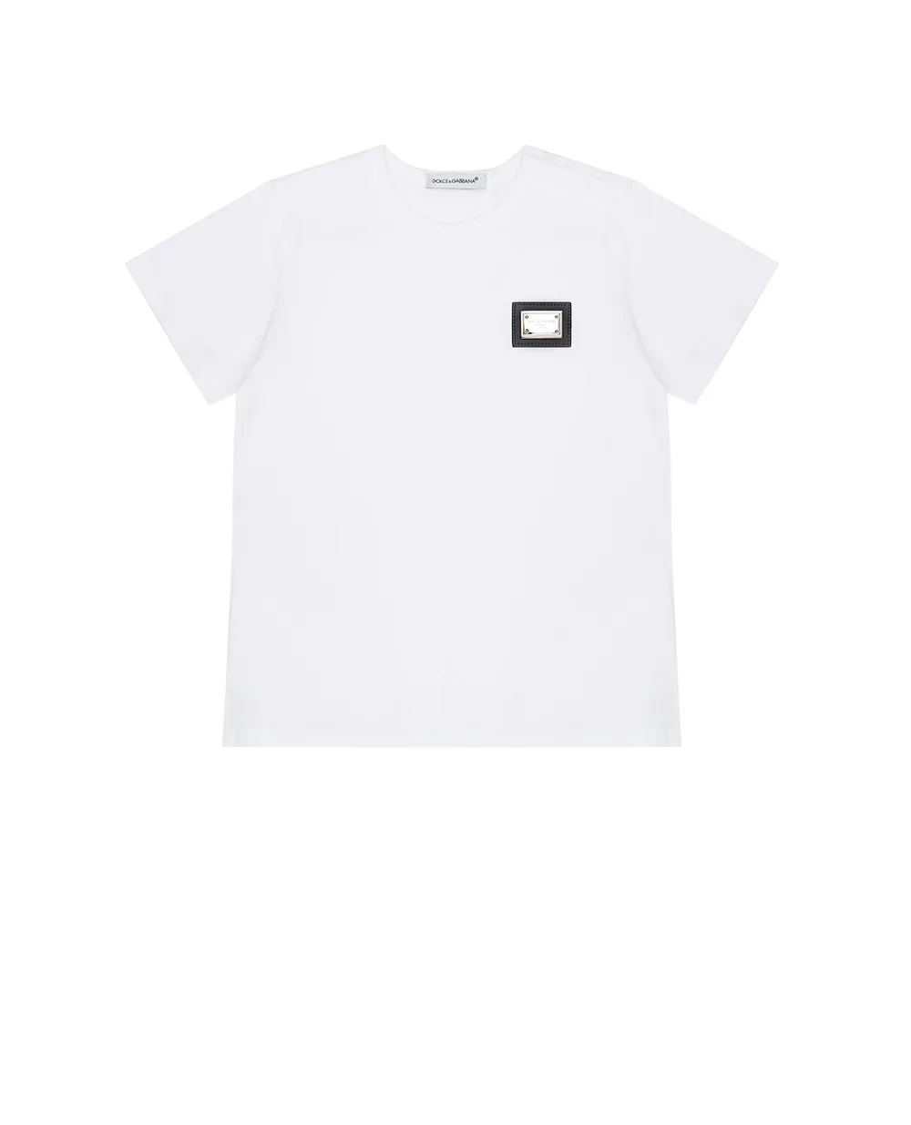 Дитяча футболка Dolce&Gabbana Kids L1JT7T-G7P1T, білий колір • Купити в інтернет-магазині Kameron