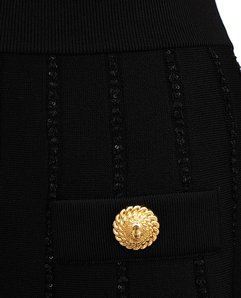 Спідниця Balmain EF1LB929KI15, чорний колір • Купити в інтернет-магазині Kameron
