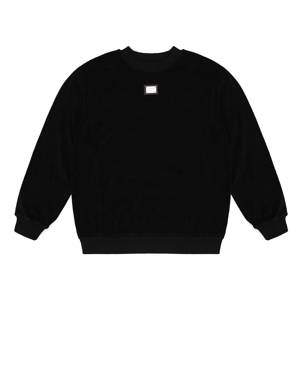 Дитячий світшот Dolce&Gabbana Kids L4JWGV-G7I8U-B, чорний колір • Купити в інтернет-магазині Kameron