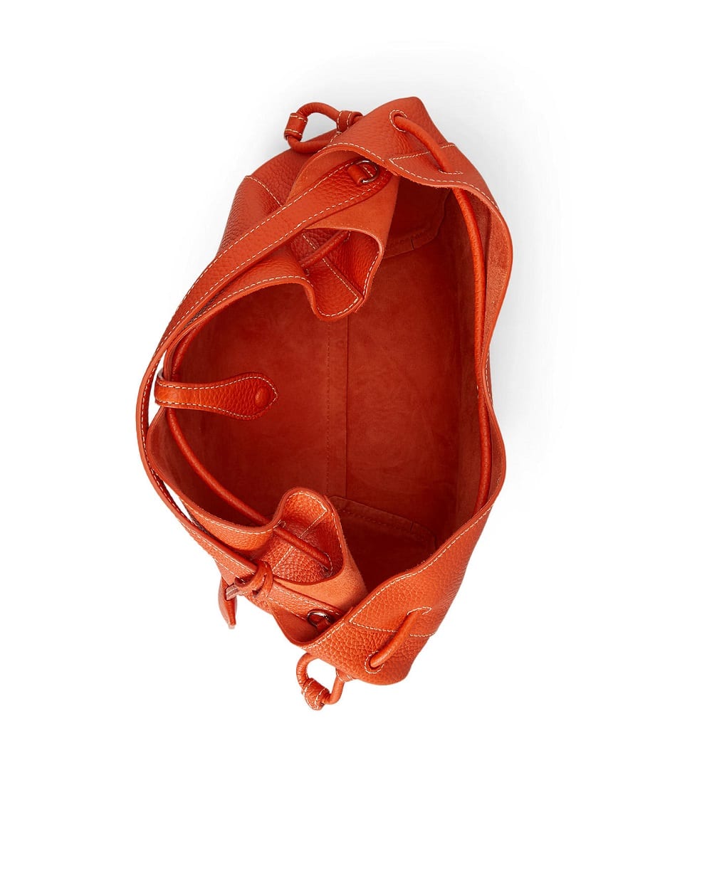 Сумка Polo Play на завязках из кожи Polo Ralph Lauren 428978571003, оранжевый цвет • Купить в интернет-магазине Kameron