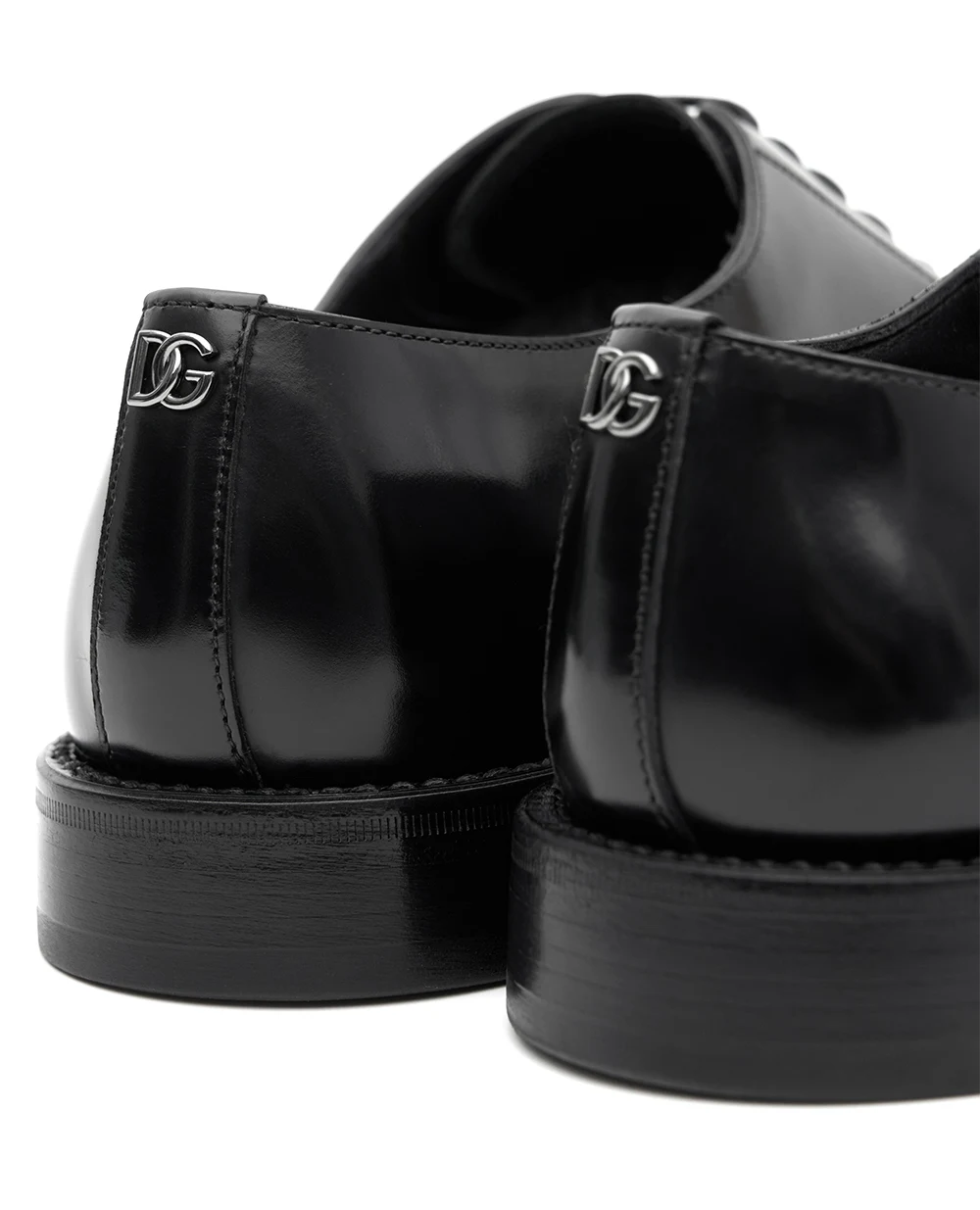 Туфлі зі шліфованої телячої шкіри Dolce&Gabbana A10879-A1203, чорний колір • Купити в інтернет-магазині Kameron