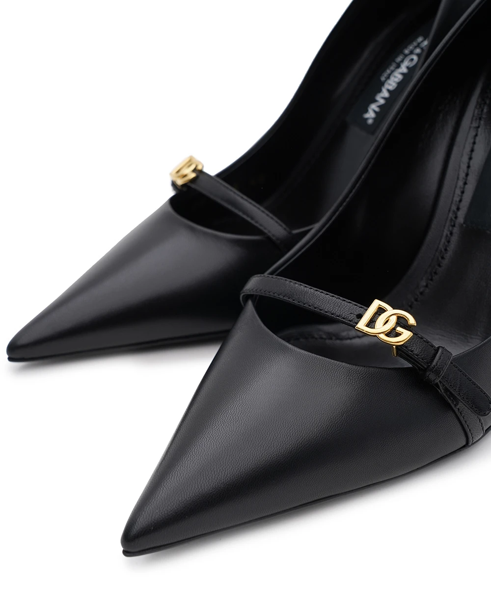 Туфли из кожи Dolce&Gabbana CD1974-A5738, черный цвет • Купить в интернет-магазине Kameron