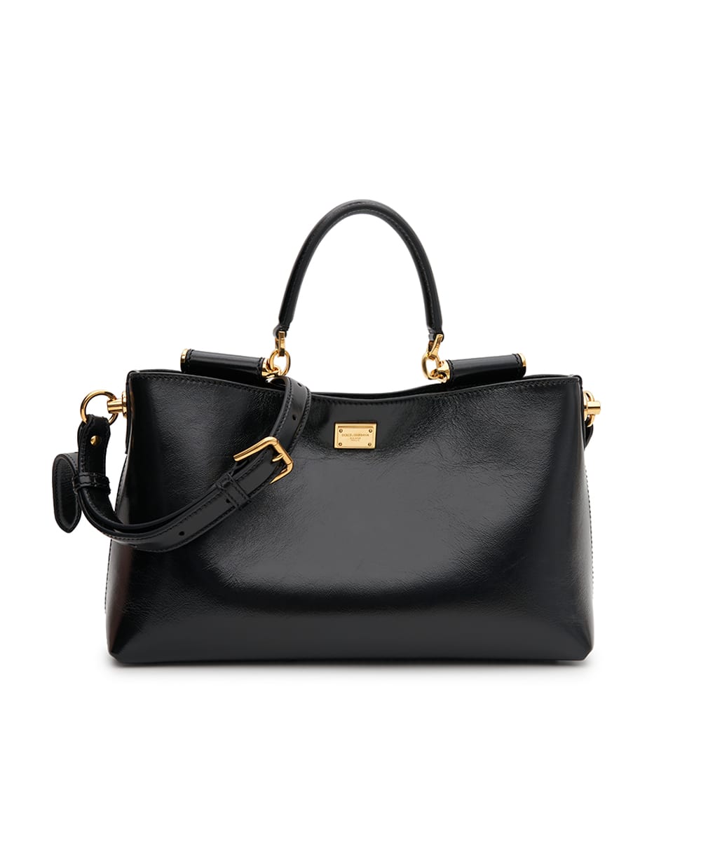 Сумка Vittoria Medium з телячої шкіри Dolce&Gabbana BB7896-AZ000, чорний колір • Купити в інтернет-магазині Kameron