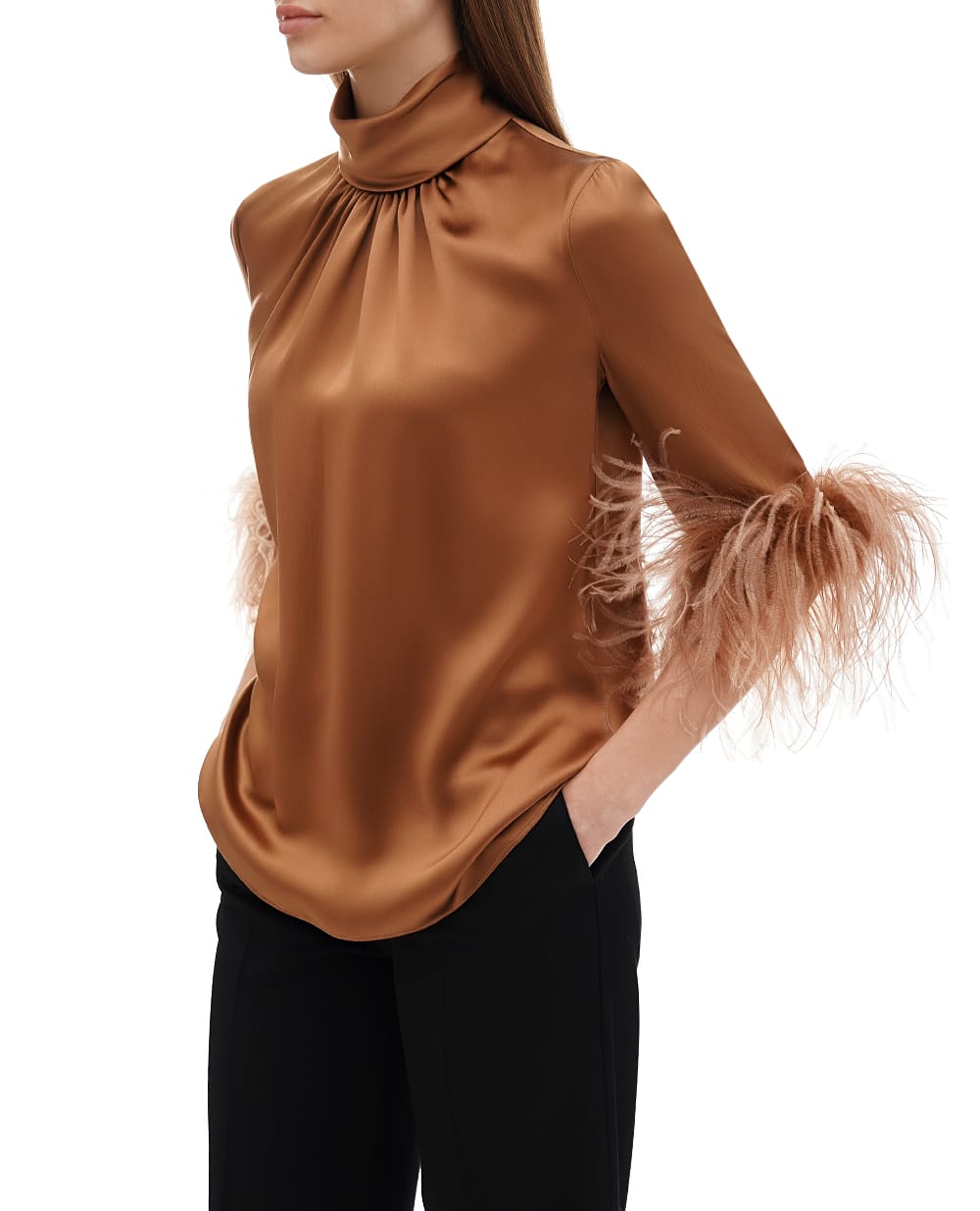 Топ Dolce&Gabbana F7AL6T-FU1NU, коричневий колір • Купити в інтернет-магазині Kameron