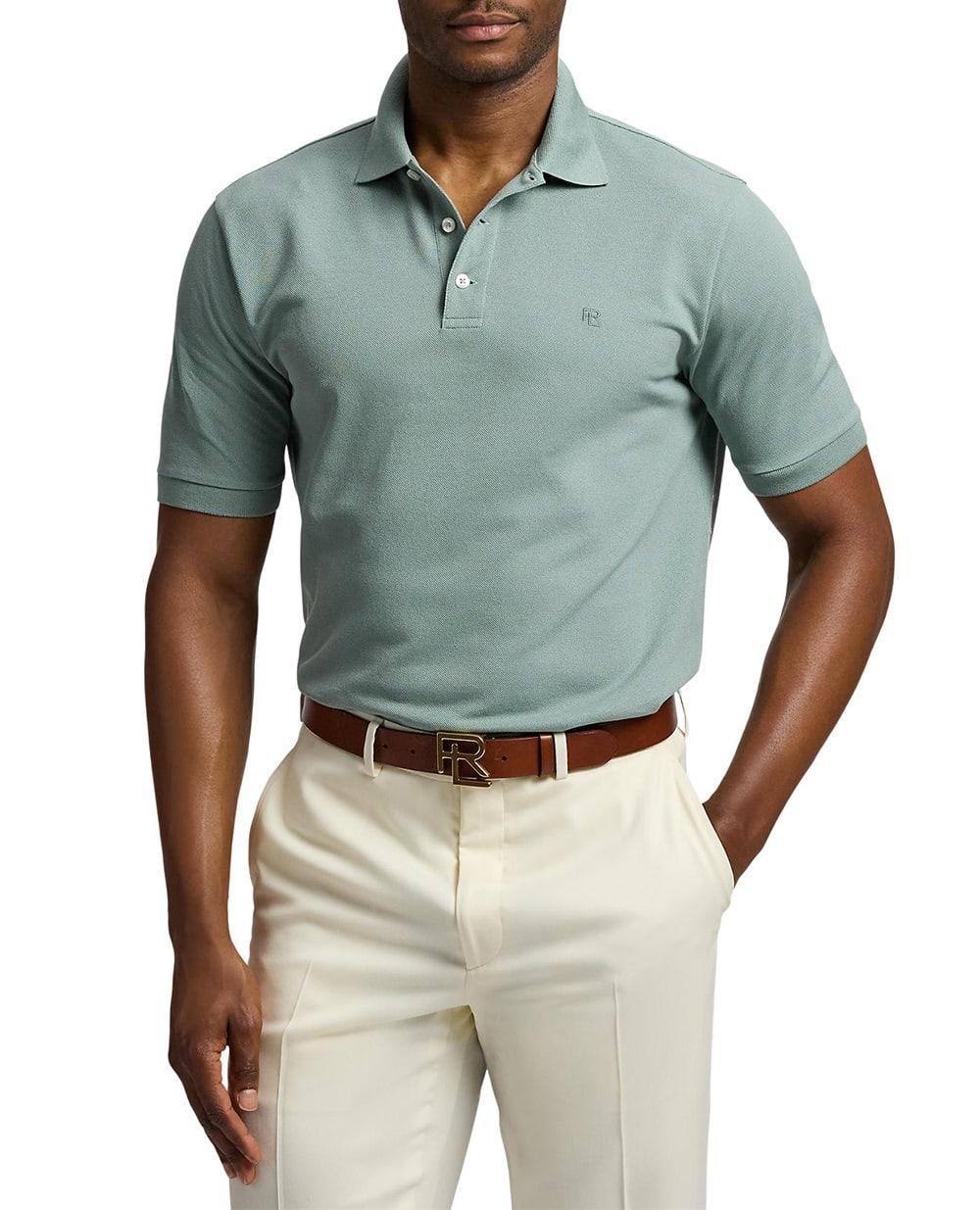 Поло Ralph Lauren Purple Label 790877021046, зелений колір • Купити в інтернет-магазині Kameron