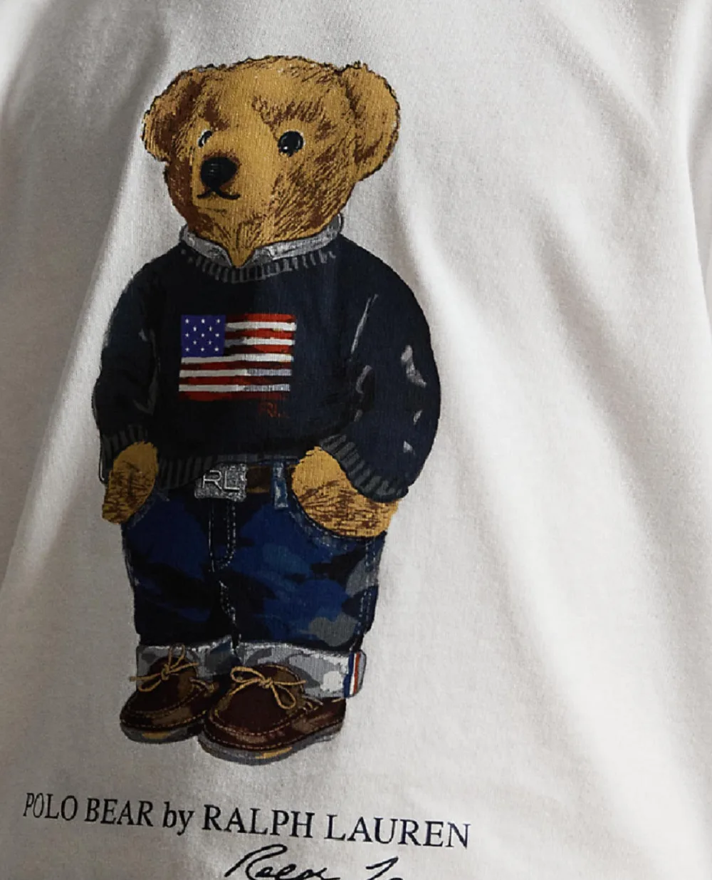 Детская футболка Polo Bear Polo Ralph Lauren Kids 323P00508001, белый цвет • Купить в интернет-магазине Kameron