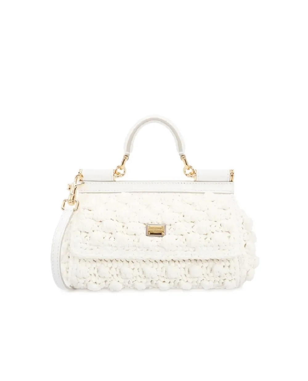 Сумка Sicily Dolce&Gabbana BB7116-AY208, белый цвет • Купить в интернет-магазине Kameron