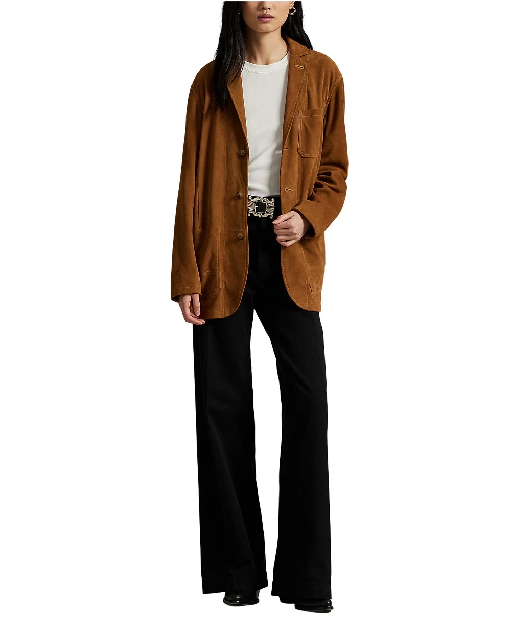 Замшевий блейзер Polo Ralph Lauren 211964804001, коричневий колір • Купити в інтернет-магазині Kameron