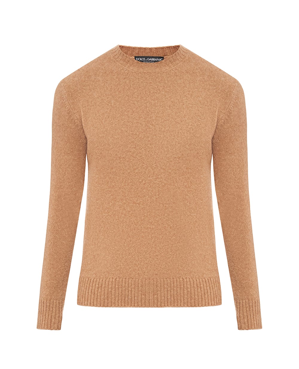 Свитер из шерсти Dolce&Gabbana GXX02T-JFMIL, коричневый цвет • Купить в интернет-магазине Kameron