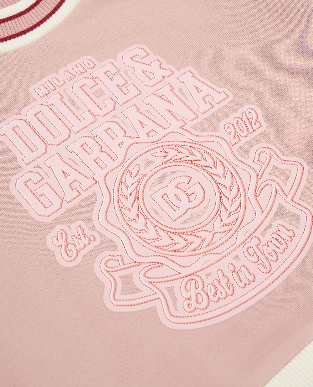 Дитячий світшот (костюм) Dolce&Gabbana Kids L5JWBS-G7PHC-B, рожевий колір • Купити в інтернет-магазині Kameron