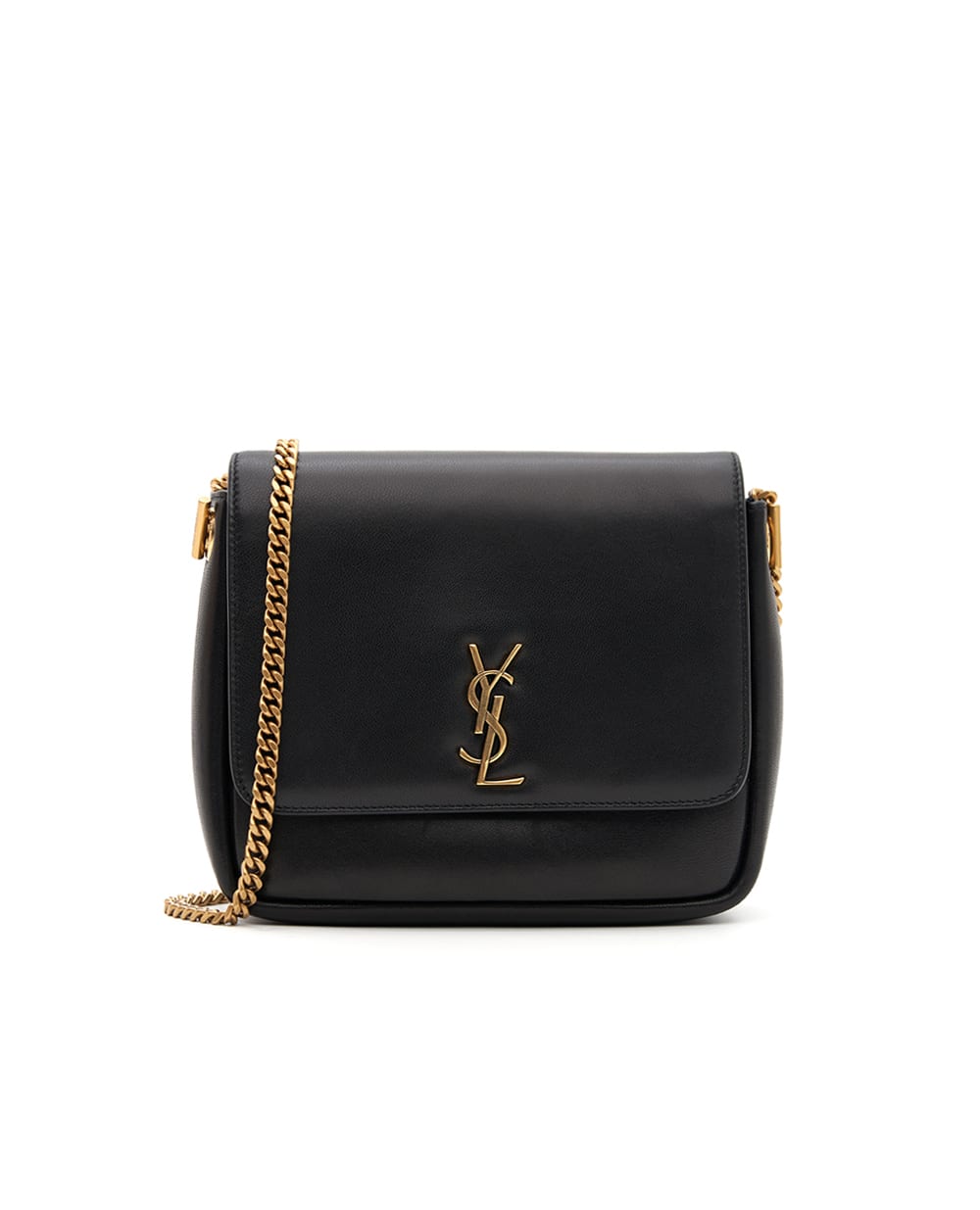Сумка Kate Supple з телячої шкіри Saint Laurent 851557-1EL0W, чорний колір • Купити в інтернет-магазині Kameron