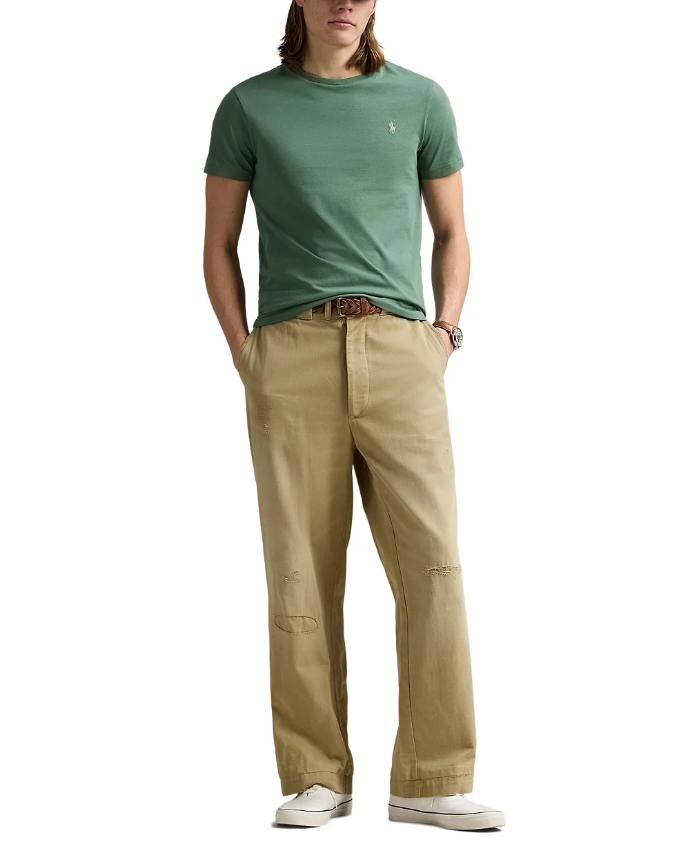 Футболка Polo Ralph Lauren 710671438432, зеленый цвет • Купить в интернет-магазине Kameron