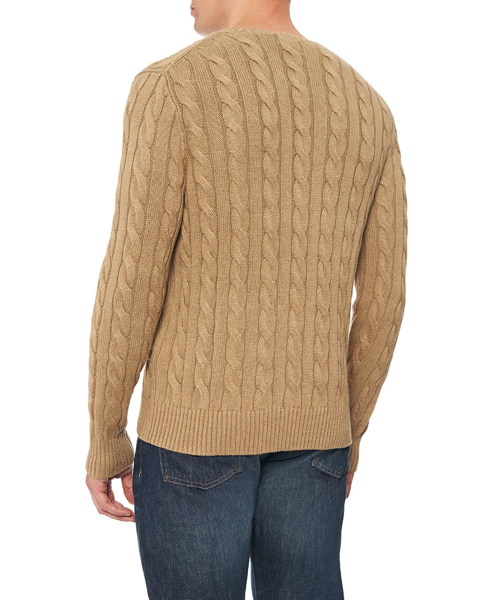 Джемпер с вышитым логотипом Polo Ralph Lauren 710775885517, бежевый цвет • Купить в интернет-магазине Kameron