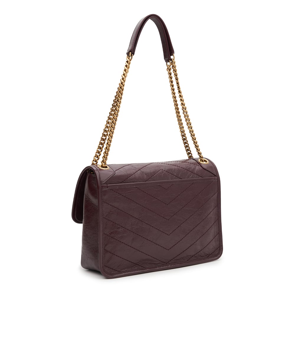 Сумка NIKI Medium из телячьей кожи Saint Laurent 633184-0EN07, бордовый цвет • Купить в интернет-магазине Kameron