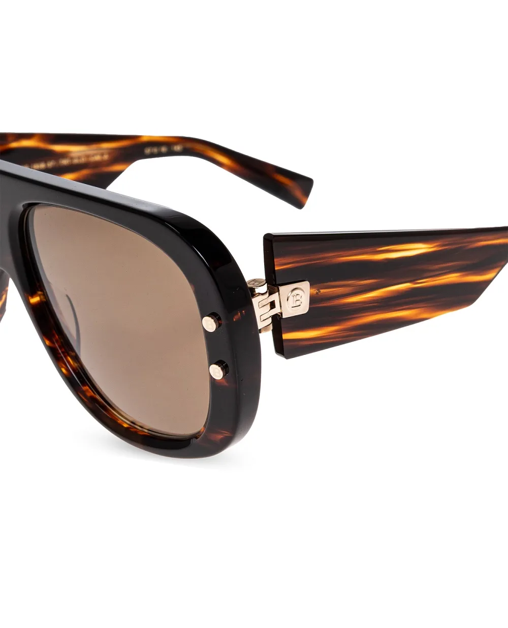 Солнцезащитные очки Balmain Pulse Balmain BPS-185B-57, темно-коричневый цвет • Купить в интернет-магазине Kameron