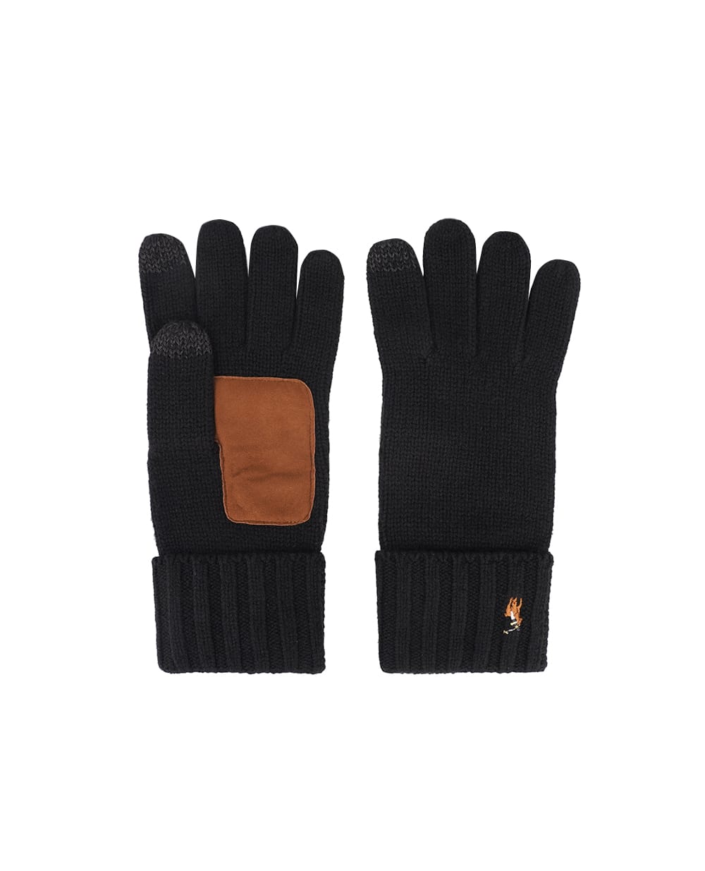 Рукавички Polo Ralph Lauren 449959338001, чорний колір • Купити в інтернет-магазині Kameron