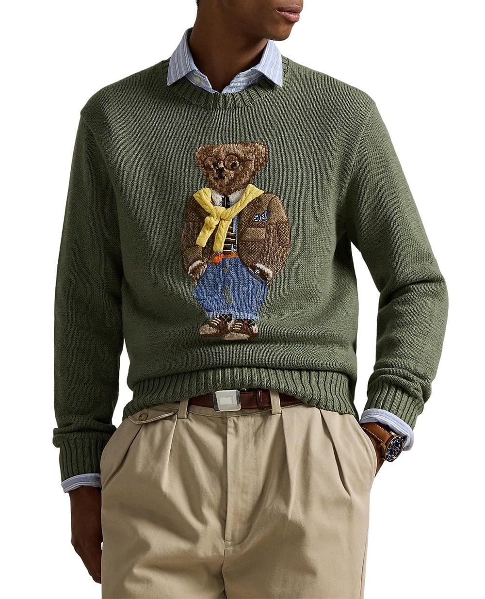 Свитер Polo Bear Polo Ralph Lauren 710P04282001, зеленый цвет • Купить в интернет-магазине Kameron