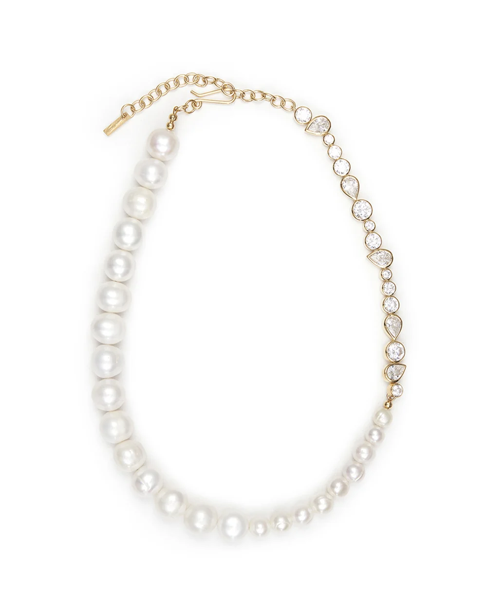 Намисто із золота з перлами та цирконієм Completedworks P47, золотий колір • Купити в інтернет-магазині Kameron
