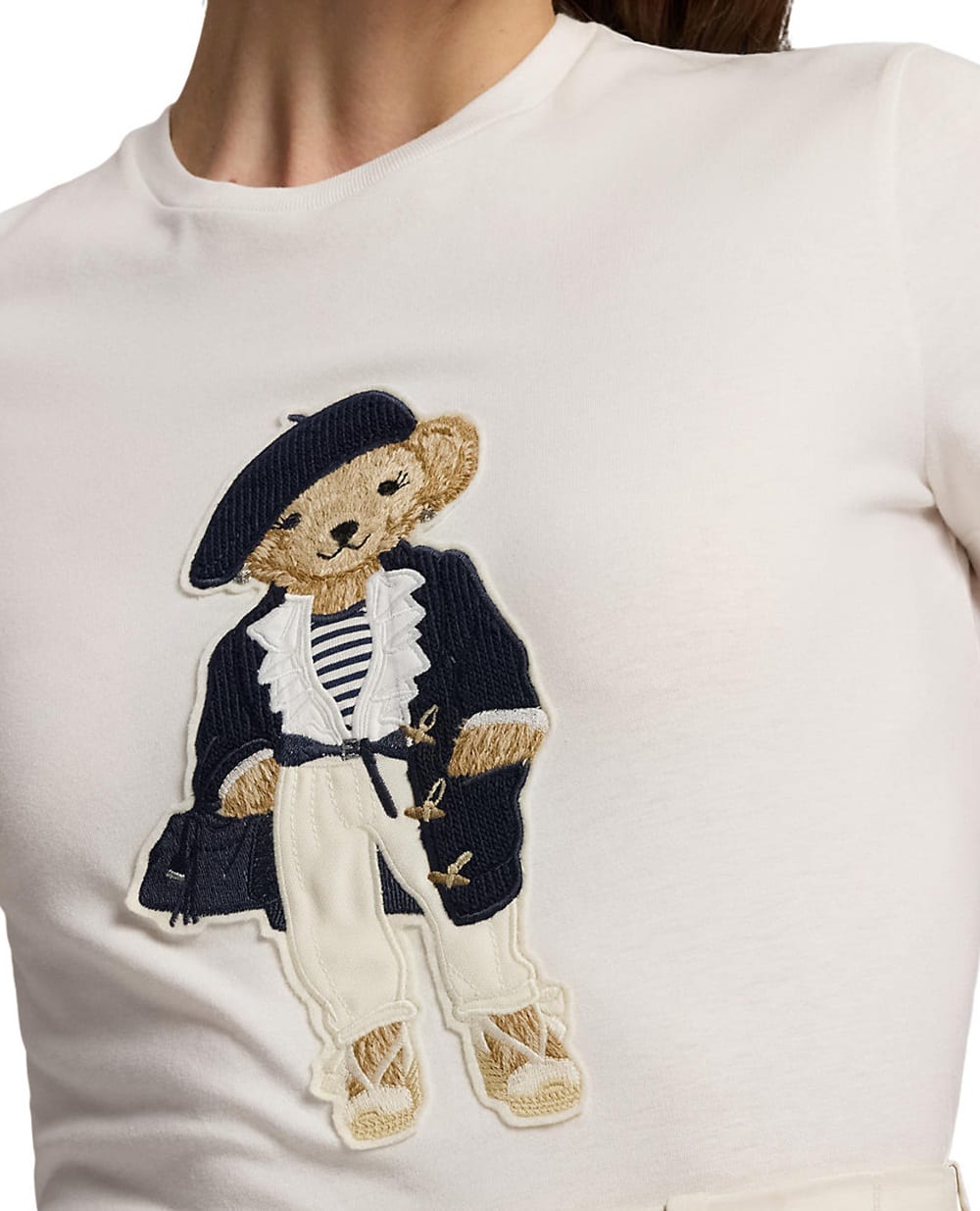 Футболка Polo Bear Ralph Lauren Collection 290P11353001, кремовый цвет • Купить в интернет-магазине Kameron