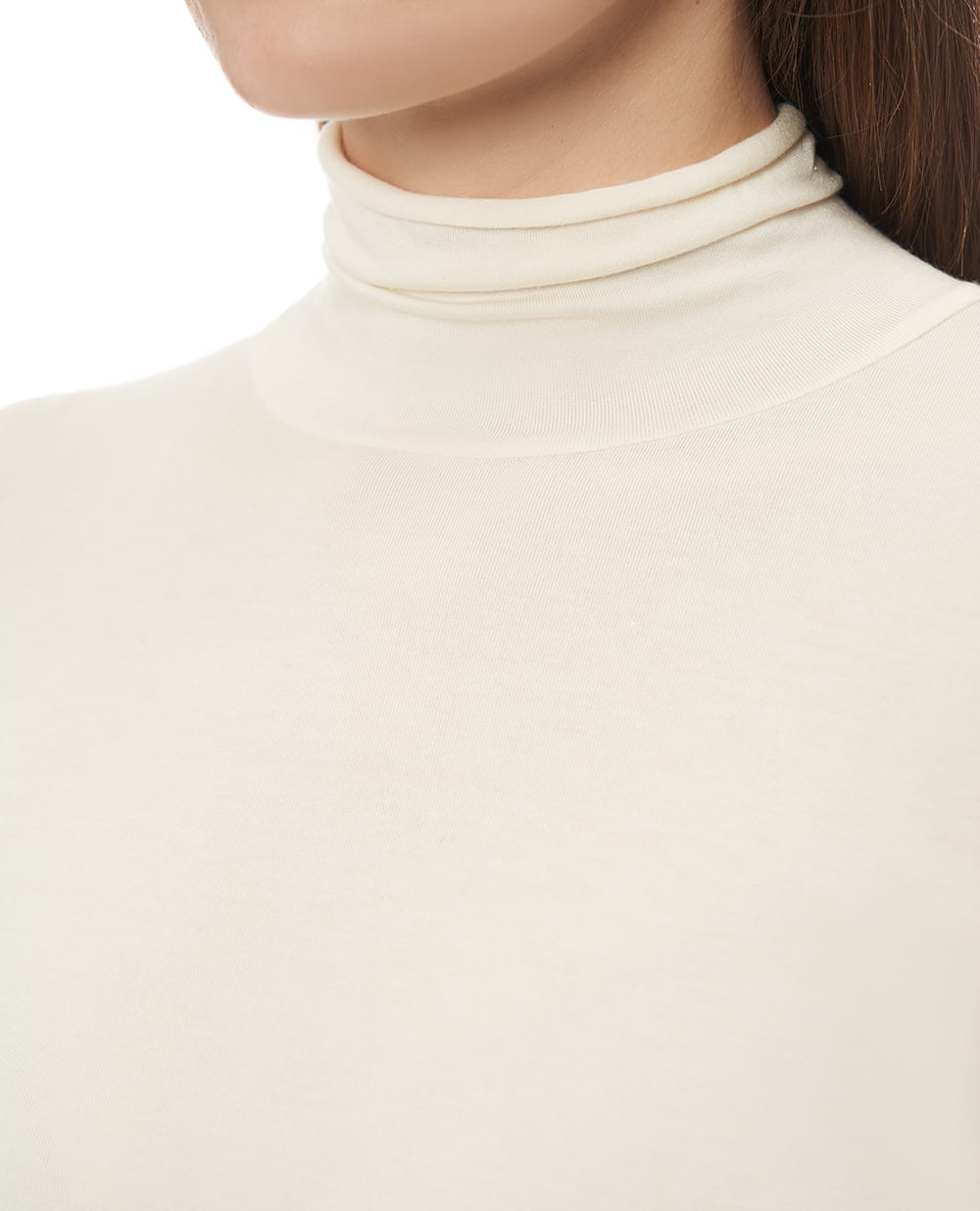 Топ із високим коміром Eterne CB373-13, айворі колір • Купити в інтернет-магазині Kameron