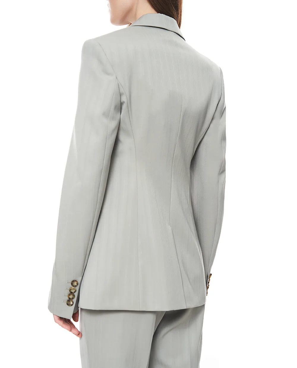 Блейзер однобортний із вовни Stella McCartney 6501373HU705, сірий колір • Купити в інтернет-магазині Kameron