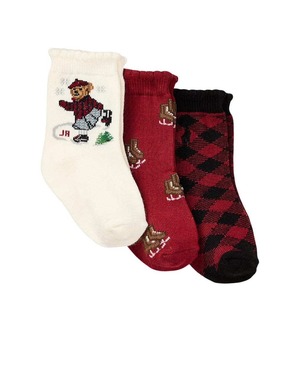 Детские носки Polo Bear (3 пары) Polo Ralph Lauren Kids 445P03255001, разноцветный цвет • Купить в интернет-магазине Kameron