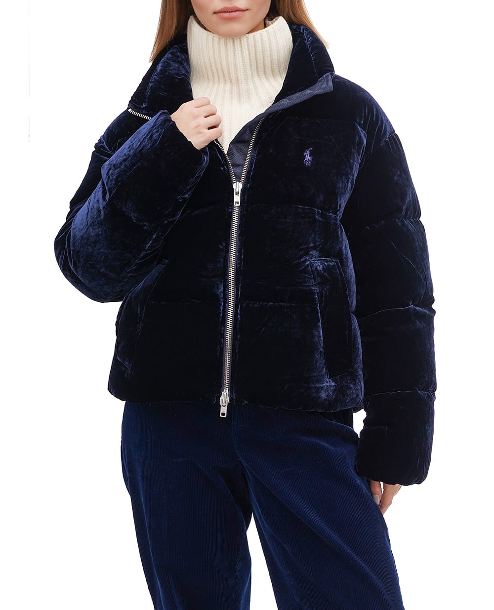 Пуховик Polo Ralph Lauren 211947669001, темно-синий цвет • Купить в интернет-магазине Kameron
