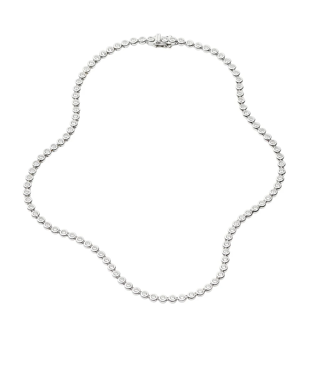 Намисто Tennis Missoma GU-S-N11-CZ, срібний колір • Купити в інтернет-магазині Kameron