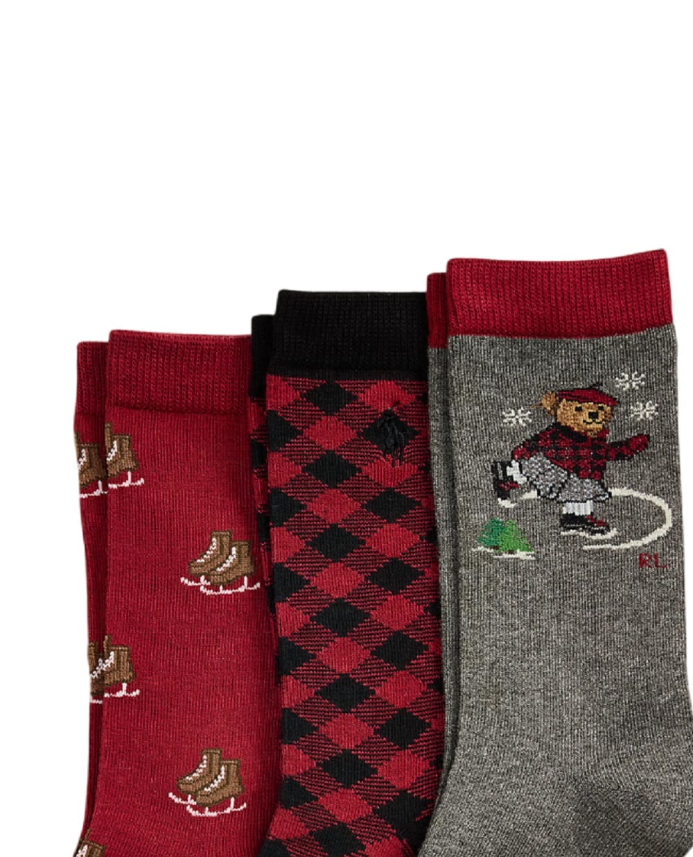 Детские носки Polo Bear (3 пары) Polo Ralph Lauren Kids 448P03265001, разноцветный цвет • Купить в интернет-магазине Kameron