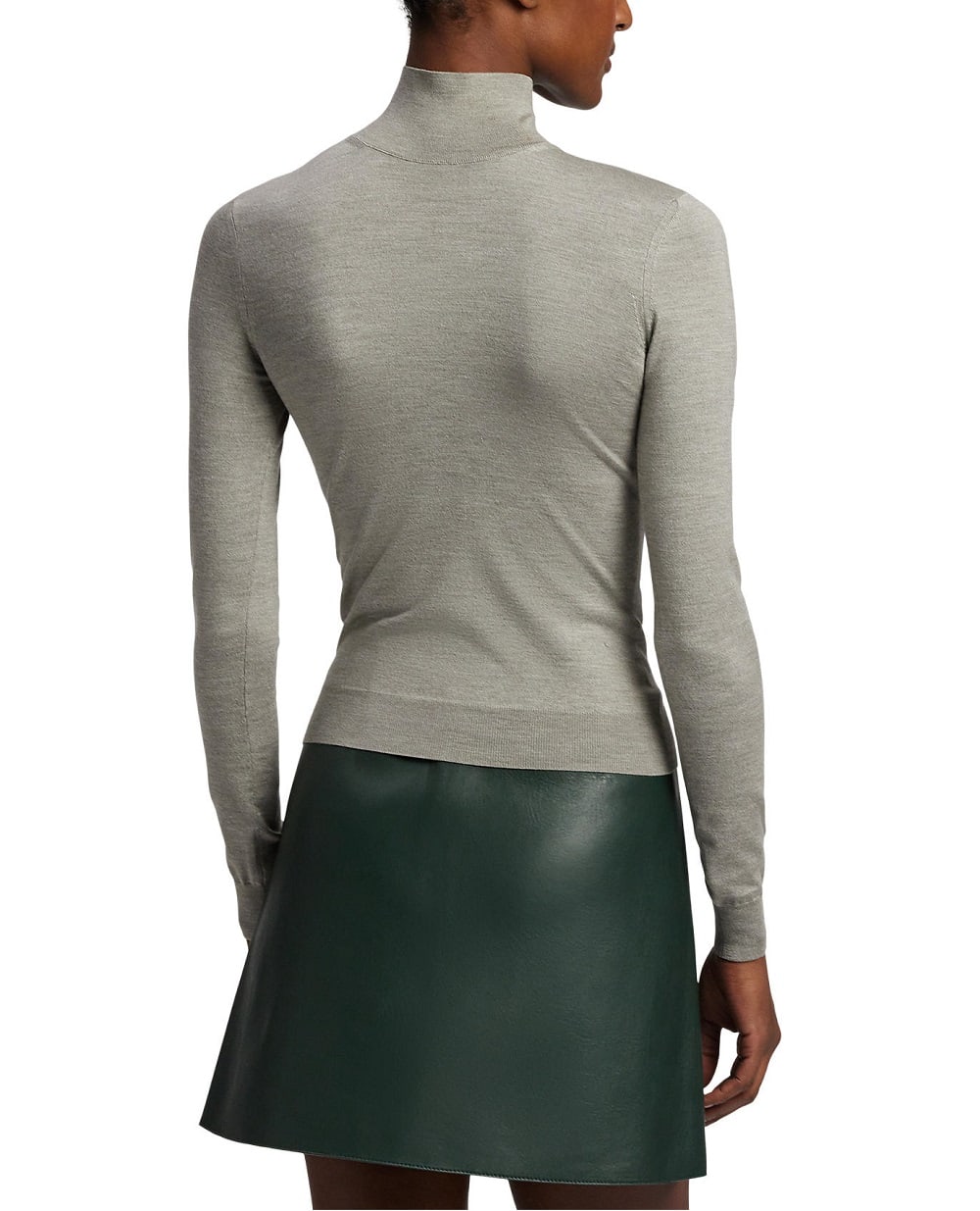 Гольф з еластичного шовку Ralph Lauren Collection 290981664002, сірий колір • Купити в інтернет-магазині Kameron