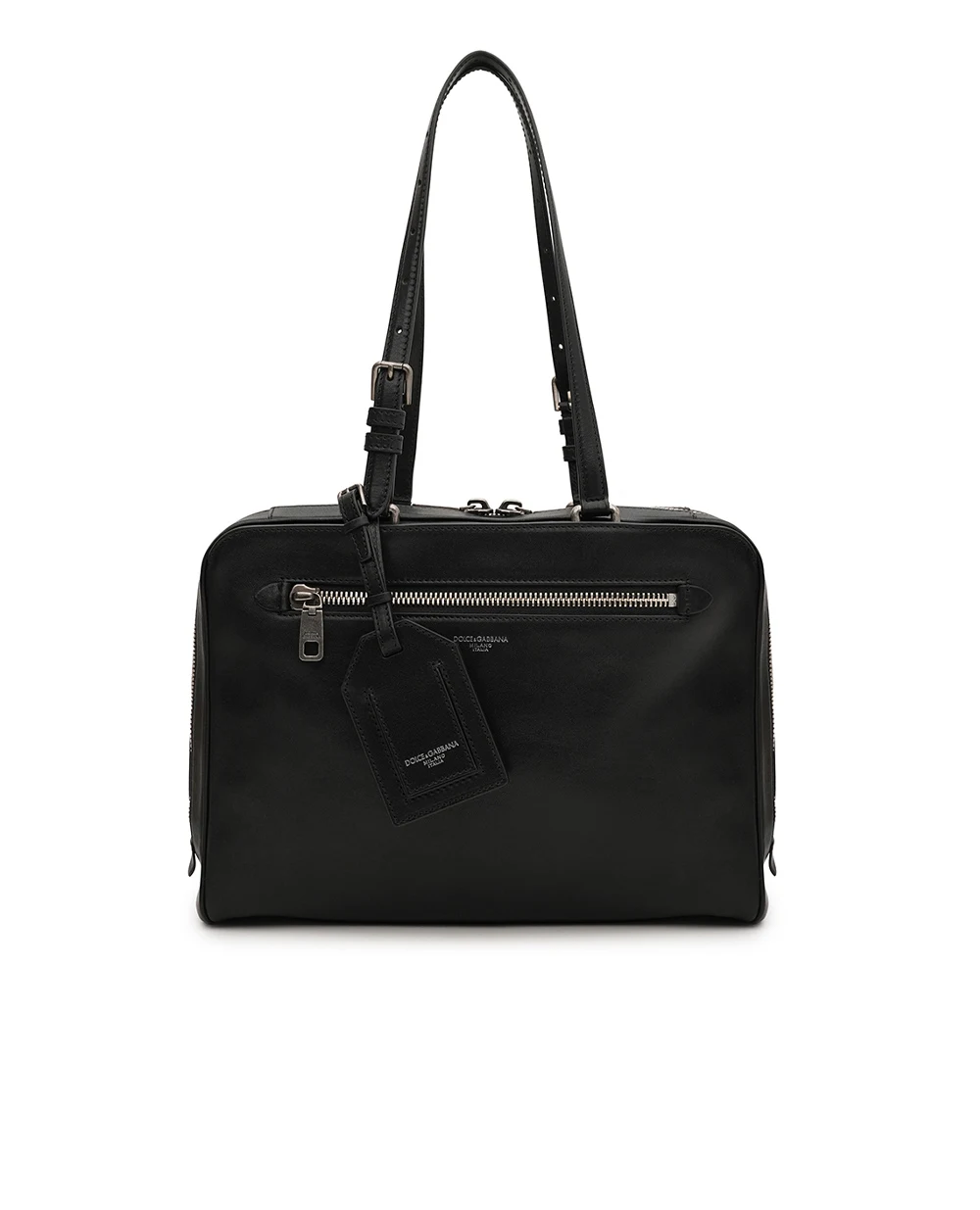 Сумка Ellis из телячьей кожи Dolce&Gabbana BM2574-AH850, черный цвет • Купить в интернет-магазине Kameron