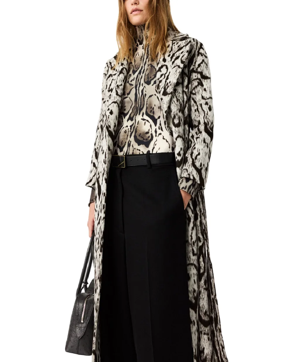 Боди с высоким воротником и принтом Stella McCartney 6T02793HS320, коричневый цвет • Купить в интернет-магазине Kameron