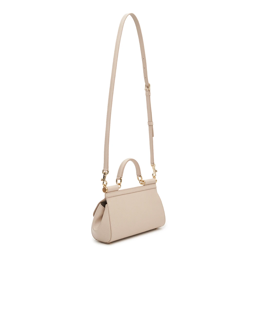 Кожаная сумка Sicily Dolce&Gabbana BB7652-B1001, пудровый цвет • Купить в интернет-магазине Kameron