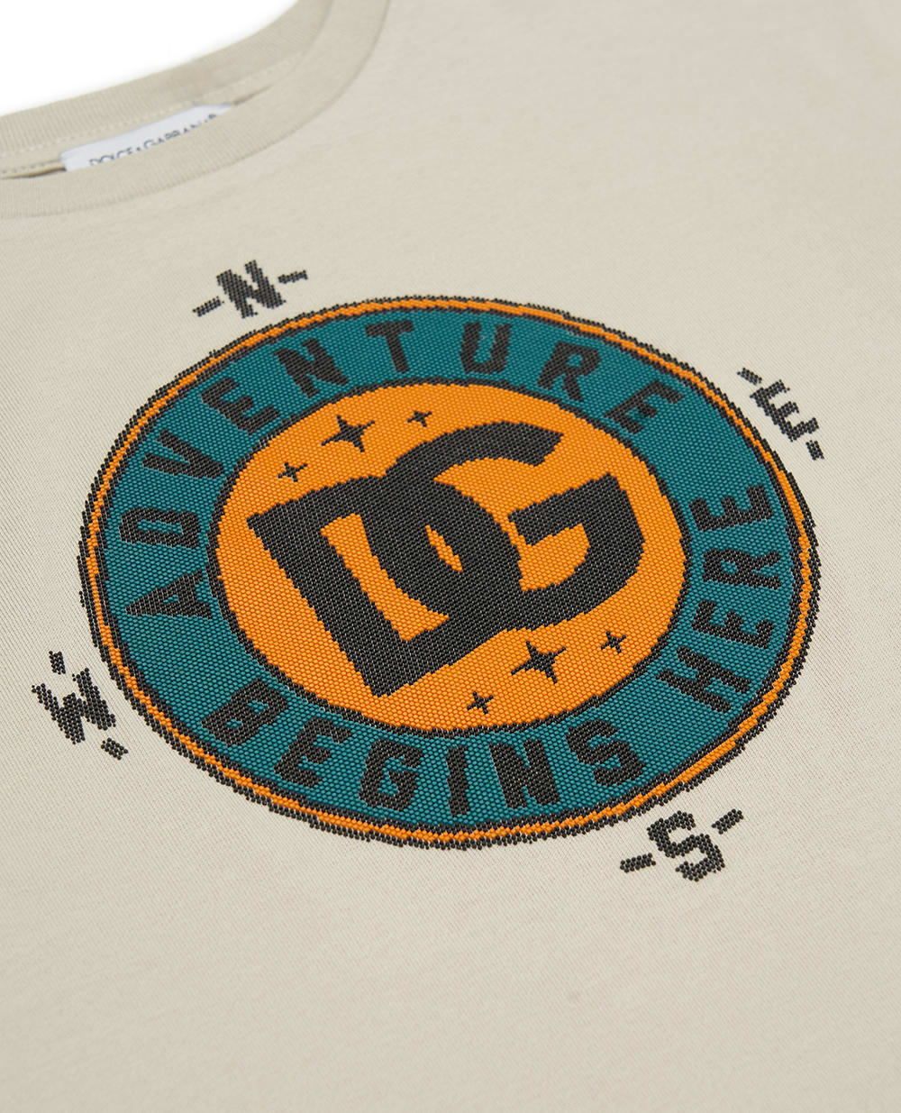 Дитяча футболка Dolce&Gabbana Kids L4JTHV-G7PIR-S, бежевий колір • Купити в інтернет-магазині Kameron