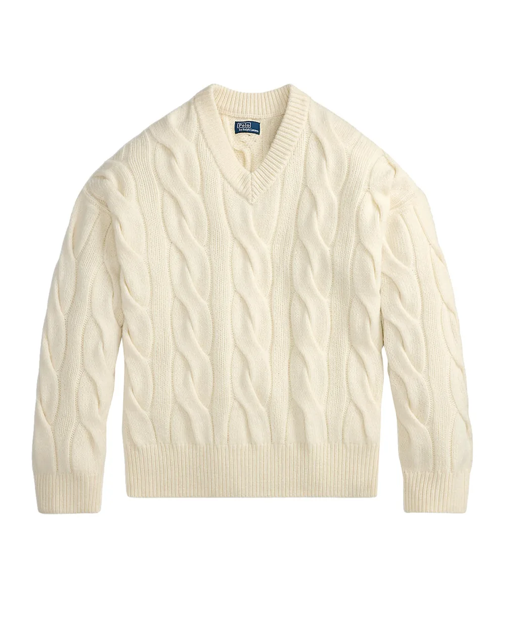 Свитер из шерсти Polo Ralph Lauren 211972127001, кремовый цвет • Купить в интернет-магазине Kameron