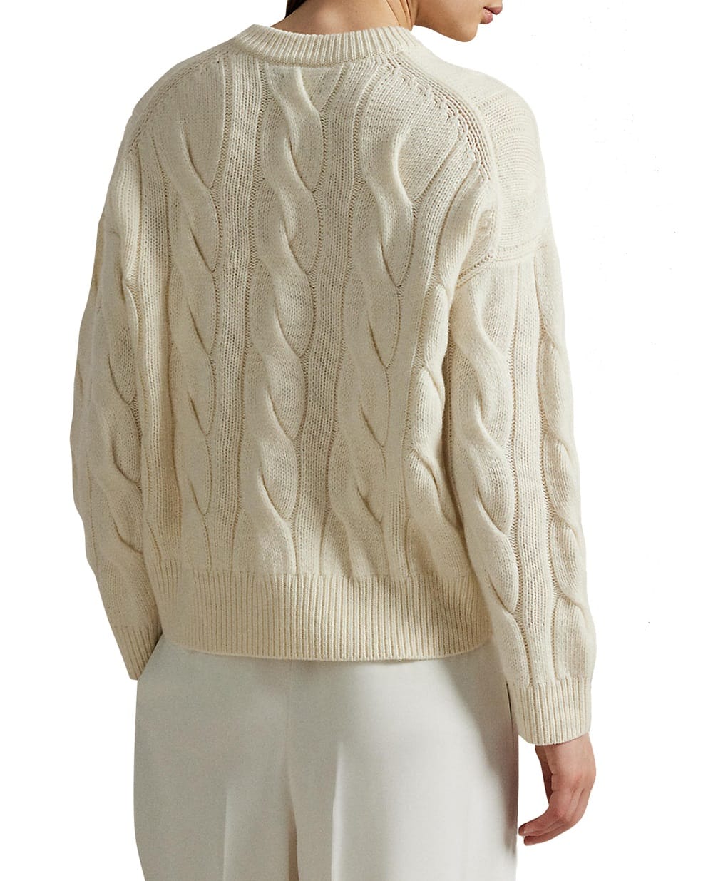 Свитер из шерсти Polo Ralph Lauren 211972127001, кремовый цвет • Купить в интернет-магазине Kameron