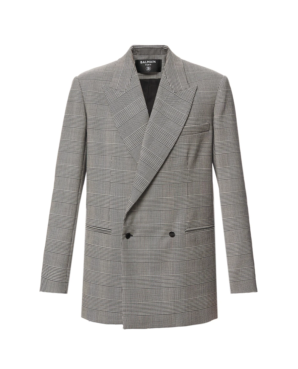 Жакет із жакарду Принц Уельський Balmain GF1SI660WD31, сірий колір • Купити в інтернет-магазині Kameron