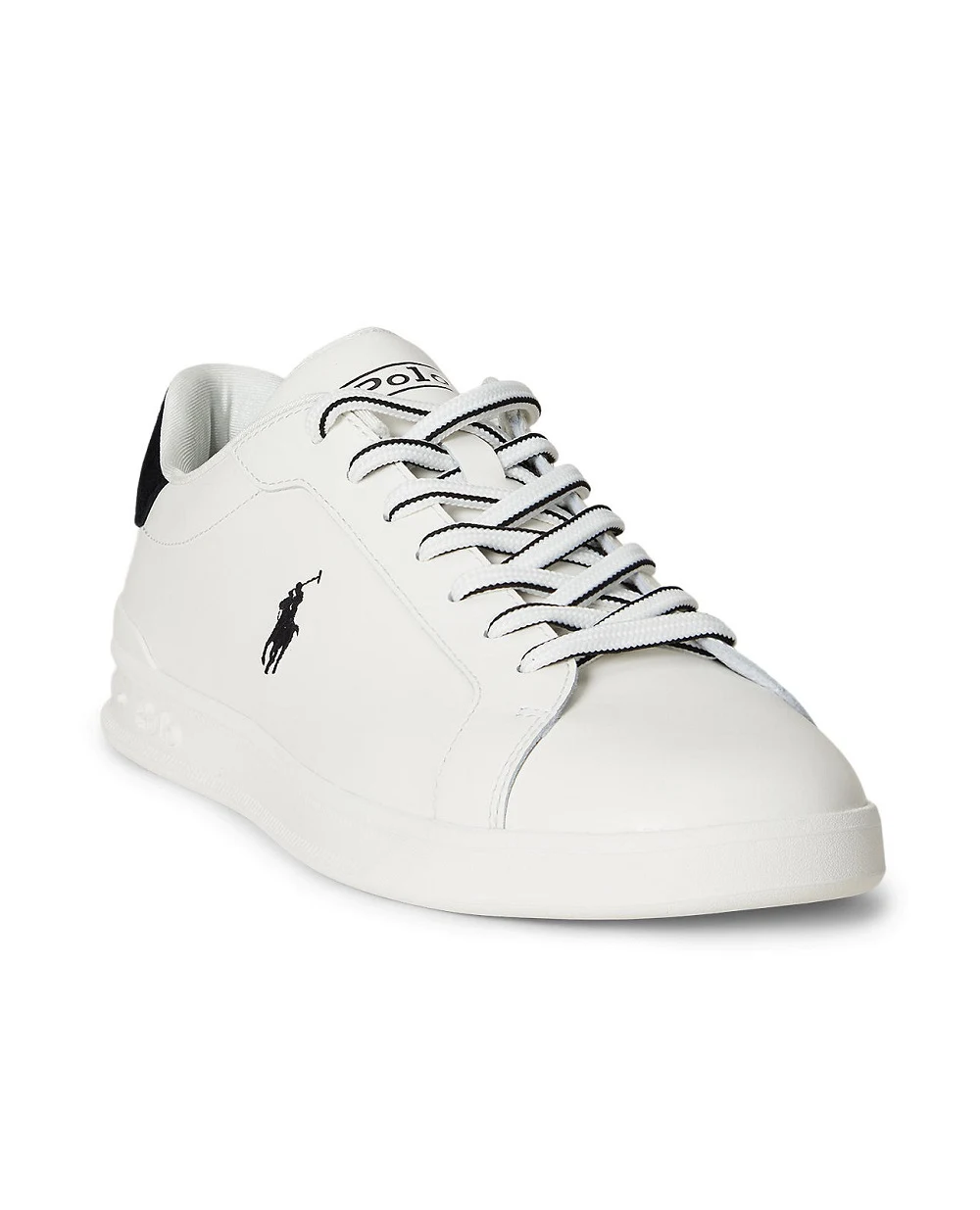Кроссовки Heritage Court II из кожи Polo Ralph Lauren 809P01615001, белый цвет • Купить в интернет-магазине Kameron