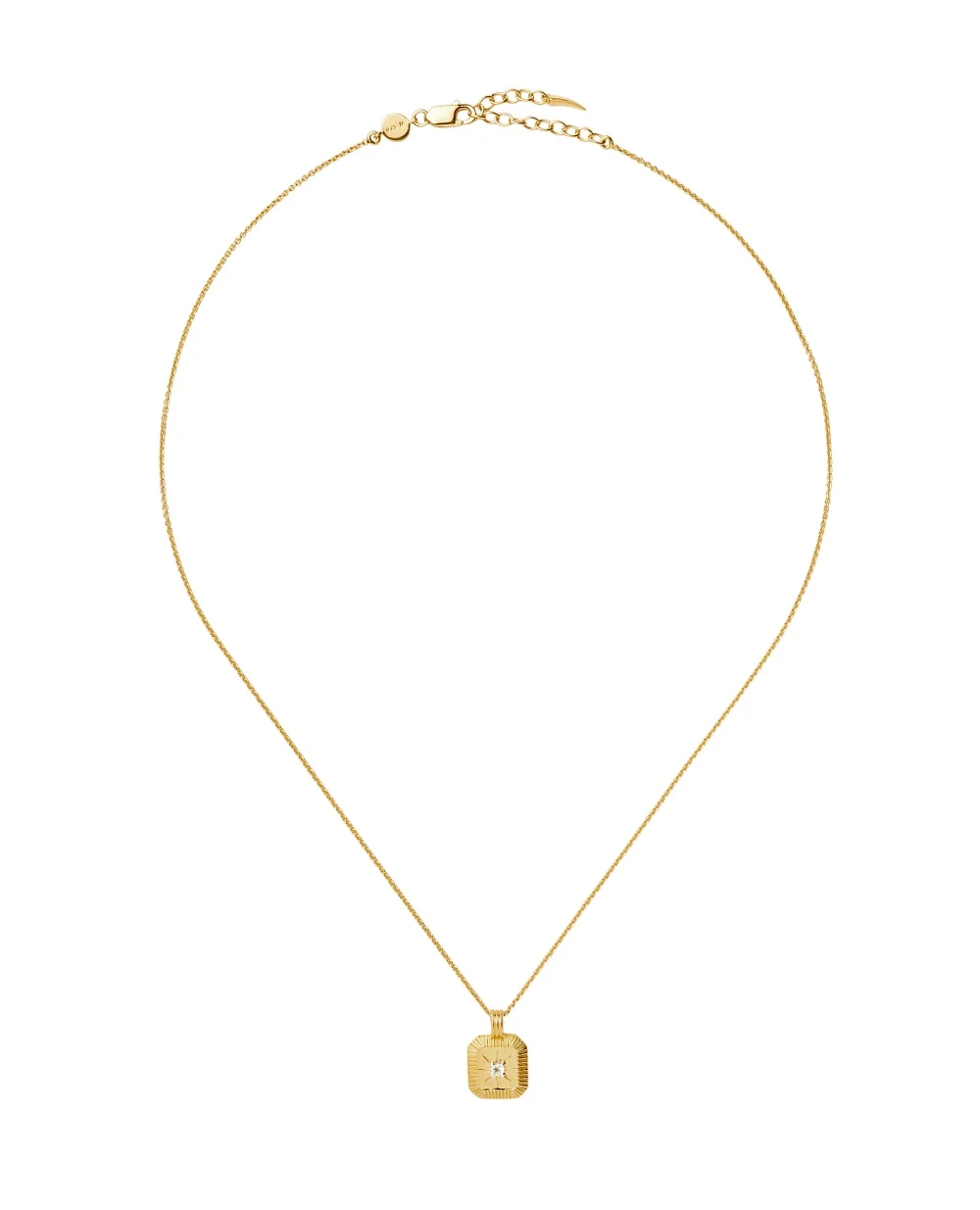 Кулон-підвіска з кристалом Missoma BSH-G-N1-CH2-CR, золотий колір • Купити в інтернет-магазині Kameron
