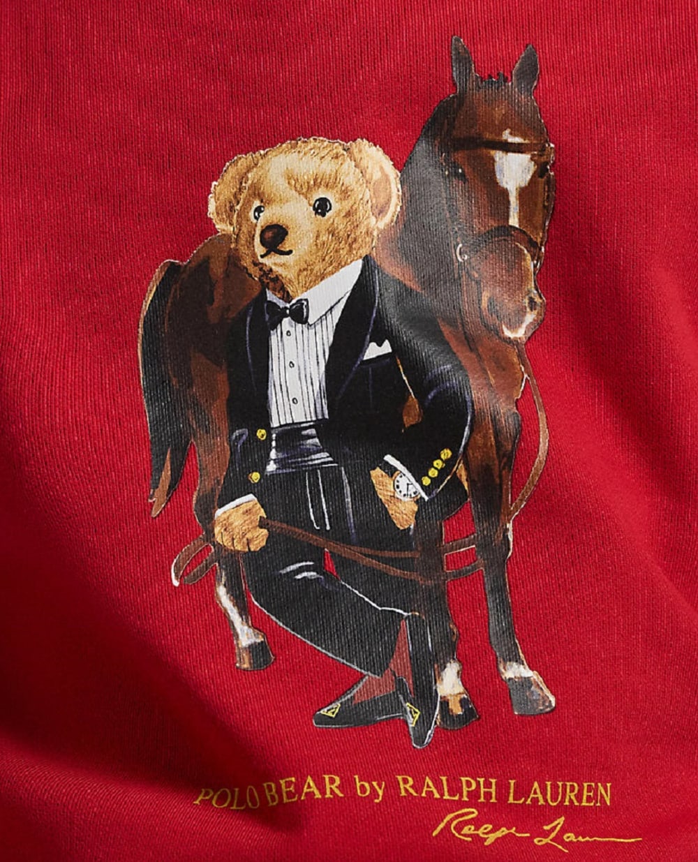 Дитячий світшот Polo Bear Polo Ralph Lauren Kids 323A10261001, червоний колір • Купити в інтернет-магазині Kameron