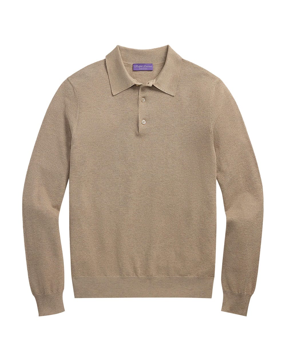 Пуловер из шелка Ralph Lauren Purple Label 790966748005, коричневый цвет • Купить в интернет-магазине Kameron