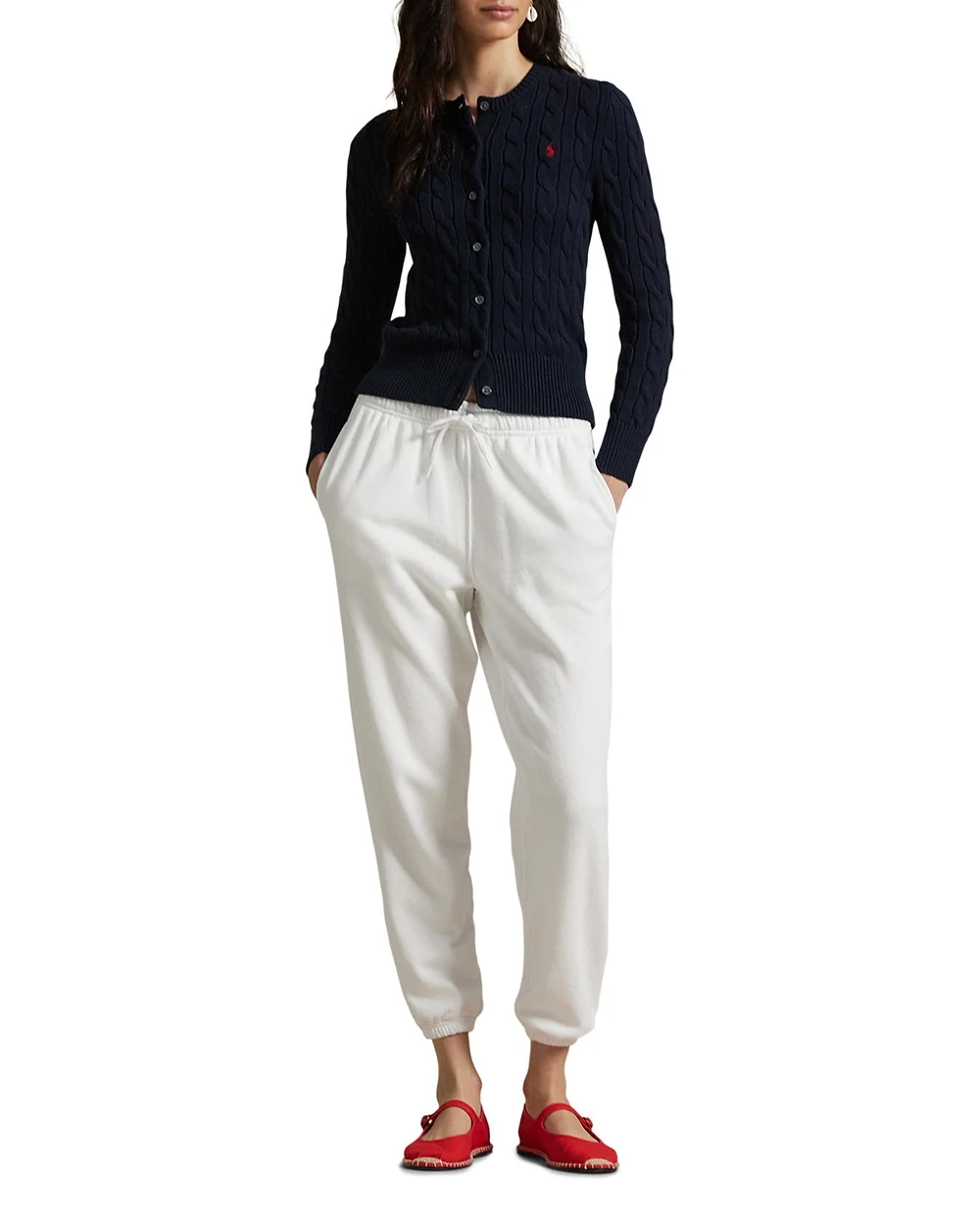 Спортивные брюки (костюм) Polo Ralph Lauren 211971694002, белый цвет • Купить в интернет-магазине Kameron