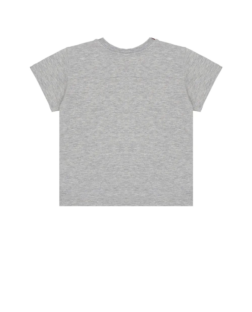 Детская футболка с вышивкой логотипа Dolce&Gabbana Kids L1JTEY-G7PVA, серый цвет • Купить в интернет-магазине Kameron